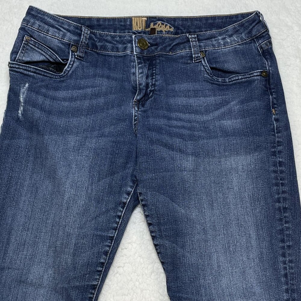 Kut from the Kloth Jeans Womens Sz 8 Blue Katy Boyfriend Mid Rise Denim 30x28